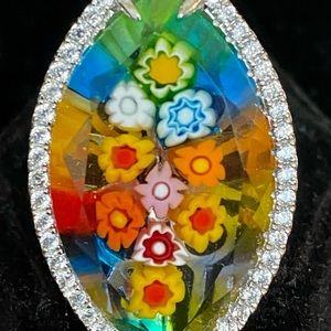 Alan K Murano Glass Ring
